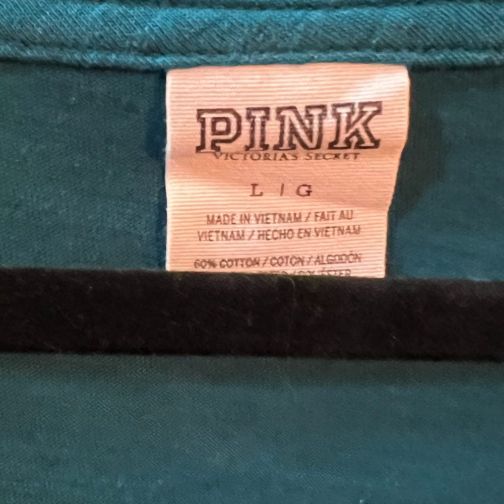Ladies Pink tshirt long sleeve Large